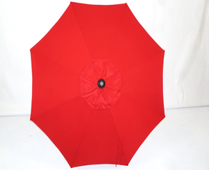 Red Umbrella Top - 9’ Double Vent Market Umbrella