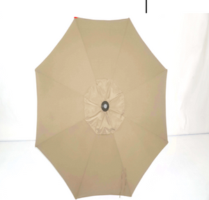 Tan Umbrella Top - 11’ 3 Tier/ Dbl Vent Mkt.
