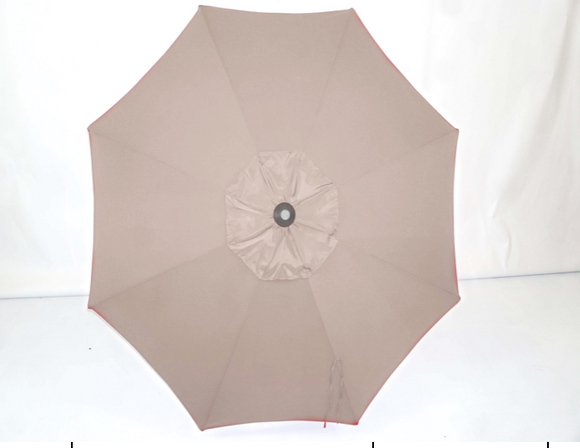 Taupe Top - 11’ Raised Vent Market Umbrella OB2