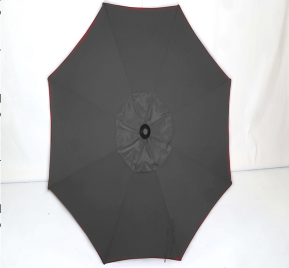 Black Top - 9' Raised Vent Market Umbrella OB2